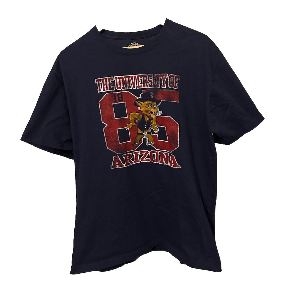 Arizona Wildcats Mascot Wilbur Men's XL Blue T-Shirt-00121